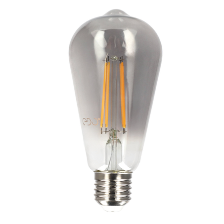 Żarówka dekoracyjna DARI LED Filament 7W, E27, 1800K, 300 lm, 230V, SMOKE ST64, EDO777623 EDO Solutions